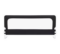 Sponda letto universale barriera protettiva per letto, Altezza 70cm, Installazione facile, 180 gradi di reclinazione, Sponda pieghevole con blocco, Cinture SecureBelt e Tasca-150*70*26 cm-nero