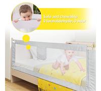 Sponda per lettino di sicurezza per bambini, lunghezza 180 cm/150 cm/200 cm, altezza regolabile 70-105 cm Sei ancora preoccupato che i tuoi figli rotolino sul letto di notte e sbattano accidentalmente