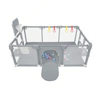 Sponda per letto, box 180 x 120 x 66 cm con 50 palline da mare, area giochi con porta da calcio e canestro da basket. Il nostro parco giochi è facile da installare e viene fornito con istruzioni detta