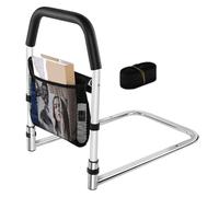 Sponda per letto per anziani, supporto pieghevole portatile con borsa per riporre oggetti, supporto per handicap, supporto per la mobilità dei disabili, per casa, ospedale, sanità, riabilitazione