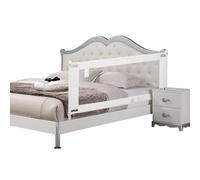 Sponda per letto per bambini da 177,8 cm, per la sicurezza dei bambini | Per letti singoli, pieni e matrimoniali, per letti singoli, matrimoniali, spondine laterali, extra alto, colore bianco