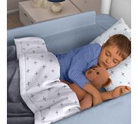 Sponda per letto per bambini, set di 2 paracolpi in schiuma per bambini e bambini, morbide ma sicure, funziona su letti singoli, matrimoniali, matrimoniali e king size