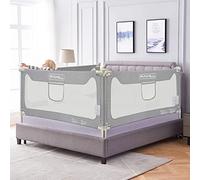 Sponda per letto per bambini, sponda per letto matrimoniale, king e doppio, per letto matrimoniale e letto singolo, colore grigio, 1 pezzo, 190 cm