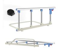 Sponde Letto Anziani, Sponda Letto Matrimoniale, Sbarra Letto Anziani 96cm per Letto Singolo/Matrimoniale con Maniglia di Supporto, Prevenzione Delle Cadute dal Letto Ospedaliero per Anziani/Adulti