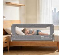 Spondina letto Bambini 150cm, anti-caduta pieghevole Sponde letto Bambini