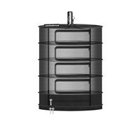 SPONDWILD Essiccatore per erbe da appendere, piccolo 5 strati, essiccatore per piante con cerniera a porta e scomparto chiuso, per cesto pieghevole, adatto per grow box