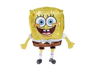 Sponge Bob - Peluche per l'anniversario, 30 cm, scintillante SpongeBob in onore del 25° anniversario della serie TV, adatto per bambini dai primi mesi di vita