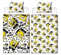 Sponge Bob Squarepants Copripiumino singolo Spongebob Squarepants - Design reversibile su due lati con federa abbinata, poliestere