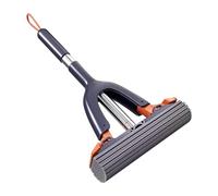 Sponge Mop, Self-Squeeze Short Mop, 14.96x7.87x1.77 Inches Compact Floor Cleaning Tool with High Head, Portable Absorbent Mops for Tile Glass Bathroom Hotel Window and Travel Use
