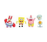 Spongebob 6.3cm Modellino Figura 4-Pack Spongebob, Patrick, Squidward, Krabs