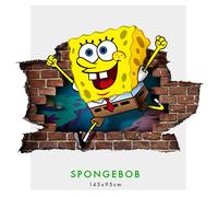SPONGEBOB - Adesivi murali parete 3D wall sticker cameretta bimbi