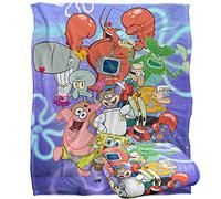 Spongebob Character Group Silky Touch - Coperta super morbida, 152 x 127 cm
