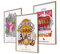 SpongeBob citazioni poster set 3x A4 Patrick Mr Krabs tipografia decorazione ...