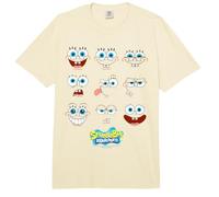 Spongebob Face Grid Comfort Colors Adult Heavyweight T-Shirt
