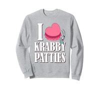Spongebob I Heart Krabby Patties Plankton Valentine's Day Felpa