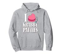 Spongebob I Heart Krabby Patties Plankton Valentine's Day Felpa con Cappuccio