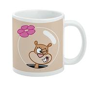 SpongeBob Sandy Wink Face tazza da caffè in ceramica, novità regalo per caffè, tè e bevande calde, 325 ml, bianco