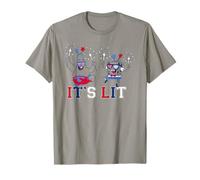 Spongebob Squarepants 4th of July It's Lit Patriotic Party Maglietta