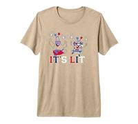 Spongebob Squarepants 4th of July It's Lit Patriotic Party Maglietta Premium