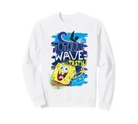 Spongebob Squarepants 90s Surf Waves, Divertimento Estivo, Sport retrò Felpa