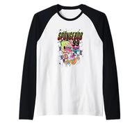 Spongebob Squarepants #99 Not Afraid To Be Square Cool Style Maglia con Maniche Raglan