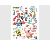 Spongebob Squarepants Adesivi Set per Cameretta Bambini Muro & Mobili 65 X 85 CM