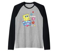Spongebob Squarepants all You Need Is Love Valentine's Day Maglia con Maniche Raglan