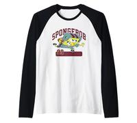 Spongebob Squarepants American Football Sport Maglia con Maniche Raglan