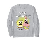 Spongebob Squarepants And Patrick Say What Maglia a Manica