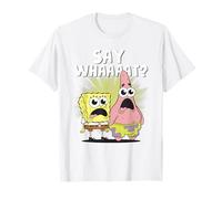 Spongebob Squarepants And Patrick Say What Maglietta