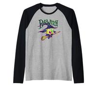 Spongebob Squarepants Bad Witch Halloween Maglia con Maniche Raglan