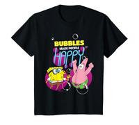 Spongebob Squarepants Bambini Patrick Bubble Amici Felici Maglietta