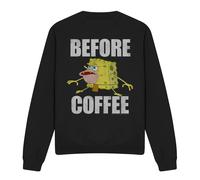 SpongeBob SquarePants Before Coffee Meme Felpa Adulto Unisex (TV12841)