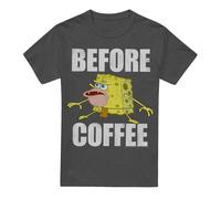 SpongeBob SquarePants Before Coffee Meme Maglietta Adulto Unisex (TV18385)