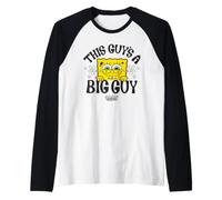Spongebob Squarepants Big Guy Text Lean Maglia con Maniche Raglan
