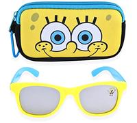 SpongeBob SquarePants Boys Sunglasses for Kids and Glasses Case Set Eyewear for Toddlers (OS, Yellow)