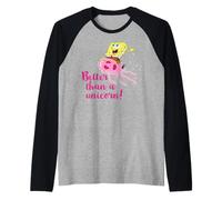 Spongebob Squarepants Calamaro Unicorno Happy Friends Classic Maglia con Maniche Raglan