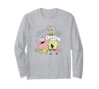 Spongebob Squarepants Chillin' Patrick Sandy Gary Group Maglia a Manica