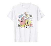 Spongebob Squarepants Chillin' Patrick Sandy Gary Group Maglietta