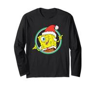 Spongebob Squarepants Christmas Cool Wink And Pose Portrait Maglia a Manica
