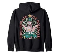 Spongebob Squarepants Christmas Holidays Patrick Felpa con Cappuccio