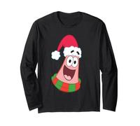 Spongebob Squarepants Christmas Santa Hat Patrick Maglia a Manica