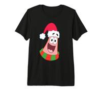Spongebob Squarepants Christmas Santa Hat Patrick Maglietta Premium