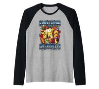 Spongebob Squarepants Cool Street Art Abstract Bob And Gary Maglia con Maniche Raglan