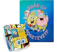 SPONGEBOB SQUAREPANTS Coperta Pile 150x130cm, Leggero Coperte Morbide per Divano e Letto, Accessori per Letto, Caldo Regalo Bambino