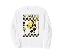 Spongebob Squarepants Dude! Checker Pattern Vintage Poster Felpa