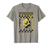 Spongebob Squarepants Dude! Checker Pattern Vintage Poster Maglietta