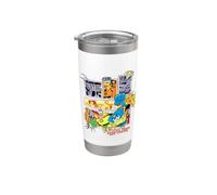 Spongebob Squarepants E Amici Supereroi Bicchiere termico in acciaio inox doppia parete