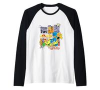 Spongebob Squarepants E Amici Supereroi Maglia con Maniche Raglan