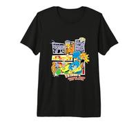 Spongebob Squarepants E Amici Supereroi Maglietta Premium